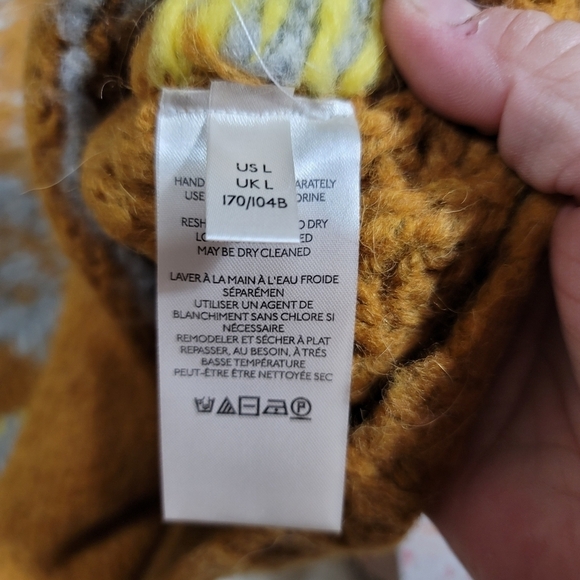 NWT Free People Alpine Oversized Sweater Cinnamon Toast Large Wool Alpaca Blend - Picture 8 of 11